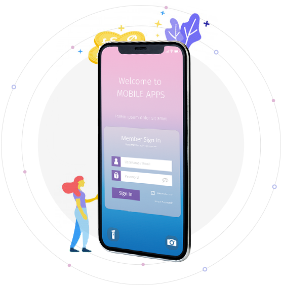 Cloud erp solution in mobile phone